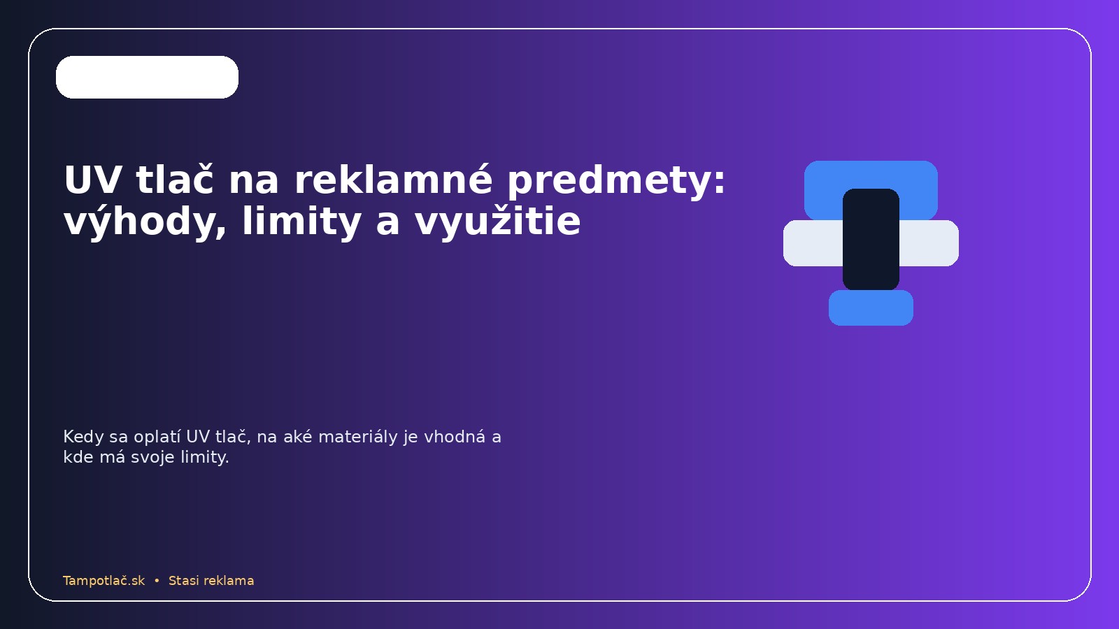 UV tlač na reklamné predmety: výhody, limity a využitie