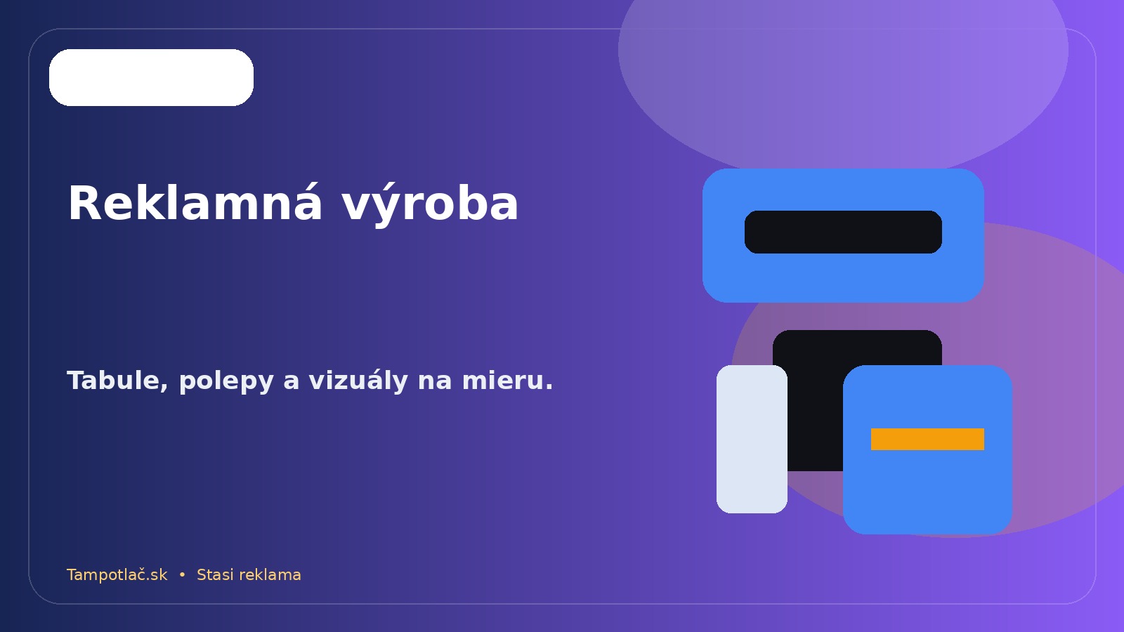 Ilustračný vizuál reklamnej výroby