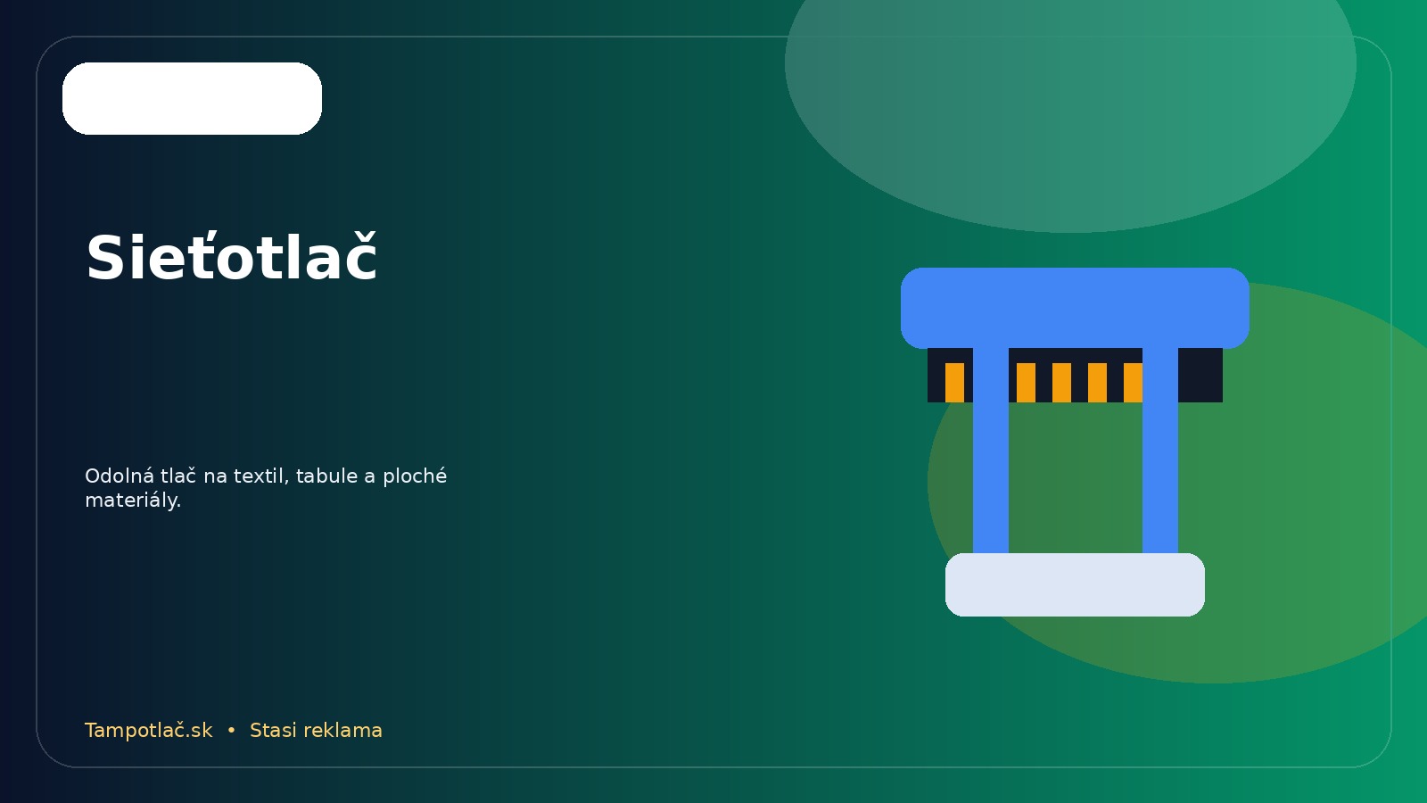 Ilustračný vizuál sieťotlače